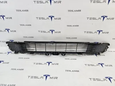 Решетка гриль декоративная основного радиатора (передний бампер) Tesla Model Y 2024
