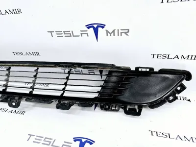 Решетка гриль декоративная основного радиатора (передний бампер) Tesla Model Y 2022 — фото 3